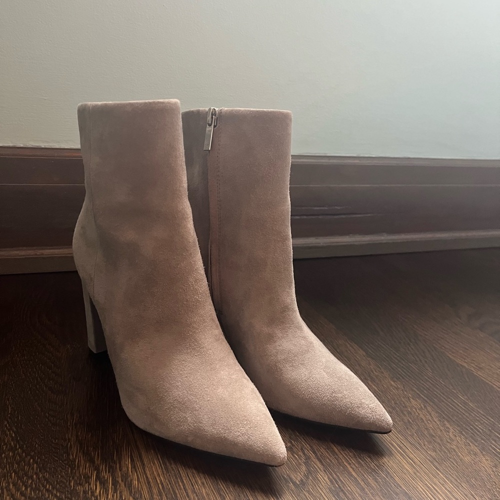 Marc Fisher Gray Heeled Boots